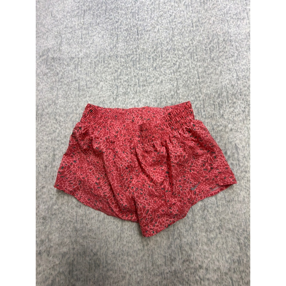 Nike Womens Dri-FIT Loose Fit Animal Print Training Shorts Pink Green HF4500-611